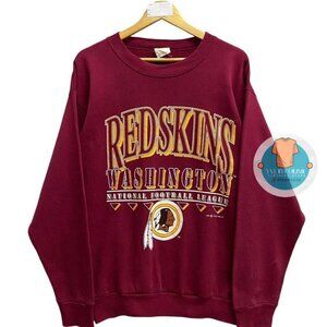 Washington Redskins NFL Crewneck Sweatshirt, unisex maroon color y2k